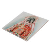 上海の赤中国の結婚嫁 タイル (側面)