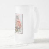 上海の赤中国の結婚嫁 フロストグラスビールジョッキ (正面右)