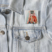 上海の赤中国の結婚嫁 缶バッジ (インサイチュ)