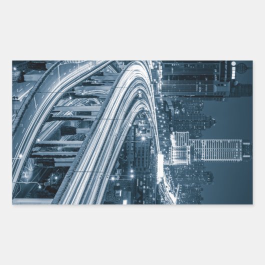 上海オーバーパス1シール 長方形シール (正面)