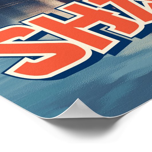 上海スカイラインのポスタ鮮やかー：街並 ポスター (角)