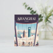 上海タワー オブザベーション・デッキ 中国 ポストカード (スタンド正面)
