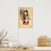 上海フローラオリエント女性ピン広告アップ ポスター (キッチン)