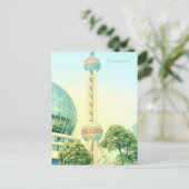 上海ヴィンテージオリエンタルパールタワートラベル ポストカード (スタンド正面)