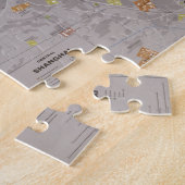 上海中国の地図（1983年） ジグソーパズル (側面)