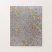 上海中国の地図（1983年） ジグソーパズル (縦)