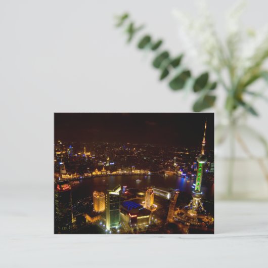 上海中国の素晴らしいスカイラモダンイン ポストカード (スタンド正面)