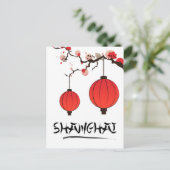 上海中国レトロホリデーポスター シーズンポストカード (スタンド正面)