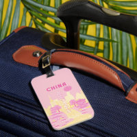 上海中国旅行ピンクポスター