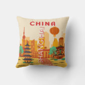 上海中国旅行リトロポスター クッション (裏面)