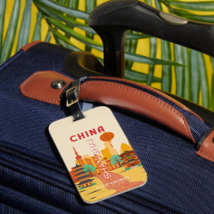 上海中国旅行リトロポスター ラゲッジタグ