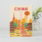 上海中国旅行リトロポスター 招待状 (スタンド正面)