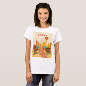 上海中国旅行リトロポスター Tシャツ (正面フル)