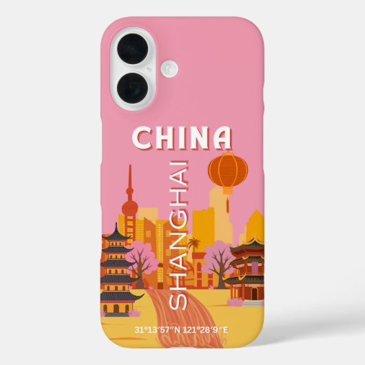 上海中国旅行ヴィンテージポスター Case-Mate iPhoneケース (裏面)