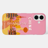 上海中国旅行ヴィンテージポスター Case-Mate iPhoneケース (裏面 (横))