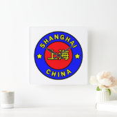 上海中国 スクエア壁時計 (ホーム)
