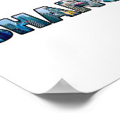 上海中国 ポスター (角)