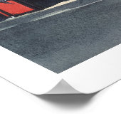 "上海市場"中国水彩 ポスター (角)