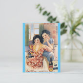 上海美しいヴィンテージ昆虫スプレーAd ポストカード (スタンド正面)