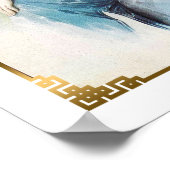 上海美しい広告ズフラッパーブルードレス ポスター (角)