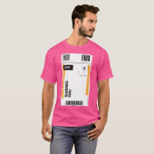 上海航空チケットデザイン – トラベインスパイアルティ Tシャツ (正面フル)