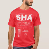 上海虹橋国際空港SHA Tシャツ (正面)