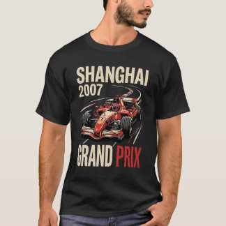 上海2007ヴィンテージグランプリレーシングポスター Tシャツ