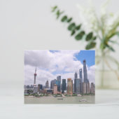 上海、中国スカイライン ポストカード (スタンド正面)