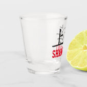 上海、中国 ショットグラス (左)