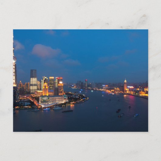 上海(Shanghai by Night)はがき ポストカード (正面)