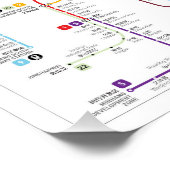 上海INATの地図 ポスター (コーナー)