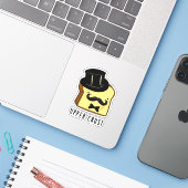 上皮おもしろいパン シール (ノートパソコンとiPhone)