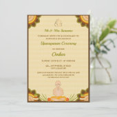 上盤式（upanayanam）招待状カード, ジャノイカード 招待状 (スタンド正面)