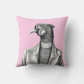 上着頭が切れるのキジ クッション (裏面)