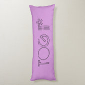 上着IIタンク逃げやすい紫色の長い枕 ボディピロー (裏面 (縦))