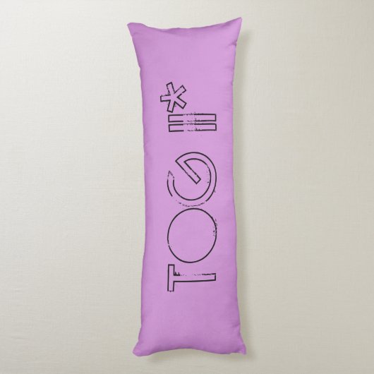 上着IIタンク逃げやすい紫色の長い枕 ボディピロー (裏面 (縦))