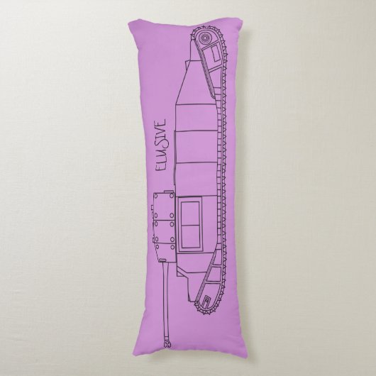 上着IIタンク逃げやすい紫色の長い枕 ボディピロー (正面縦)