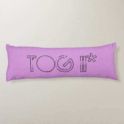 上着IIタンク逃げやすい紫色の長い枕 ボディピロー (裏面)