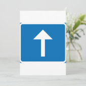 上矢印記号招待状 招待状 (スタンド正面)