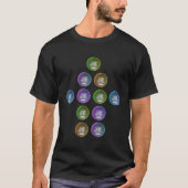 上矢印Tシャツデザイン5年 Tシャツ (正面)