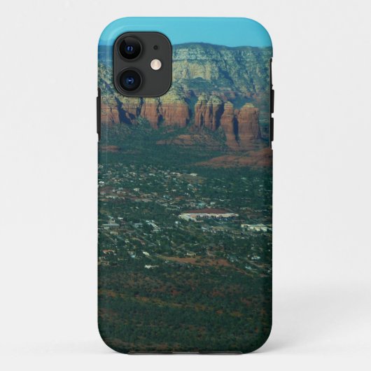 上空から見たセドナとコーヒーポットロック Case-Mate iPhoneケース (裏面)