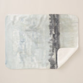 上空の地平線 – ニュートラルカラー シェルパブランケット (正面(横))