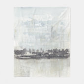 上空の地平線 – ニュートラルカラー フリースブランケット (正面)