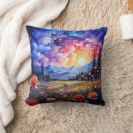 上空の星空 クッション (ブランケット)