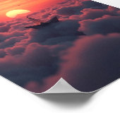 上空を航海 – 雲の旅 ポスター (角)