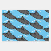 上空潜水艦 ラッピングペーパーシート (正面2)