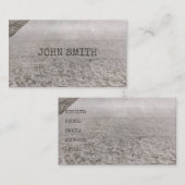 上空表示ヴィンテージLand Grid Scenery Boundaries 名刺 (正面/裏面)