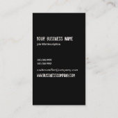 上空/高高度飛行機パイロットで 名刺 (裏面)