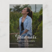 上等な台本の卒業生2枚の写真卒業 ポストカード (正面)