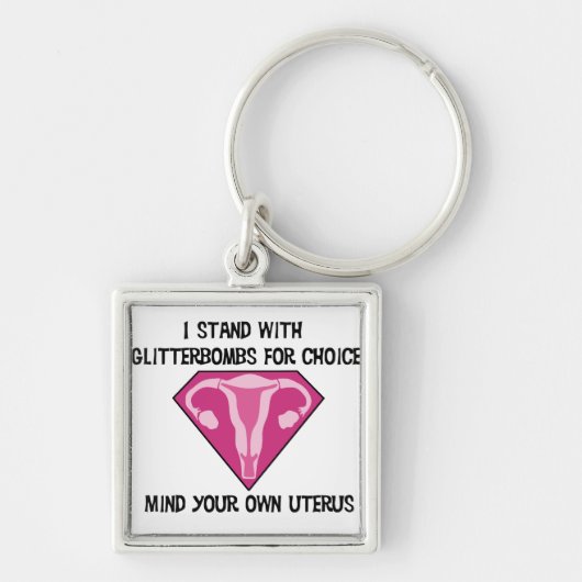 上等のKeychaimのためのグリッターの爆弾 キーホルダー (正面)